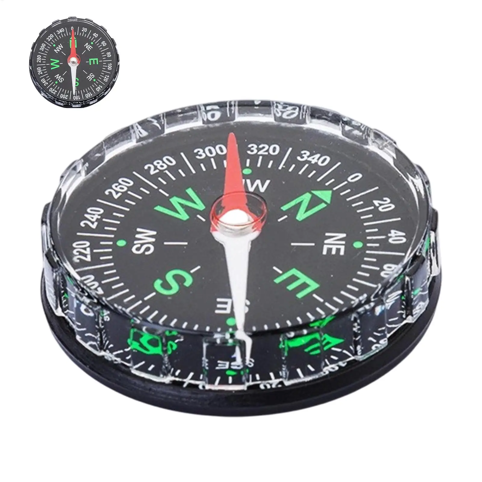 Compass Lensatic - Bússola Magnética Portátil de Bolso, Mini