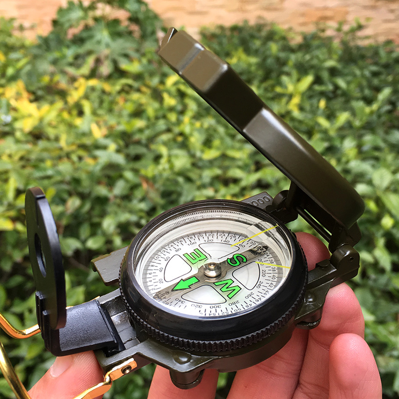 Compass Lensatic - Bússola de Lente Dobrável Portátil em