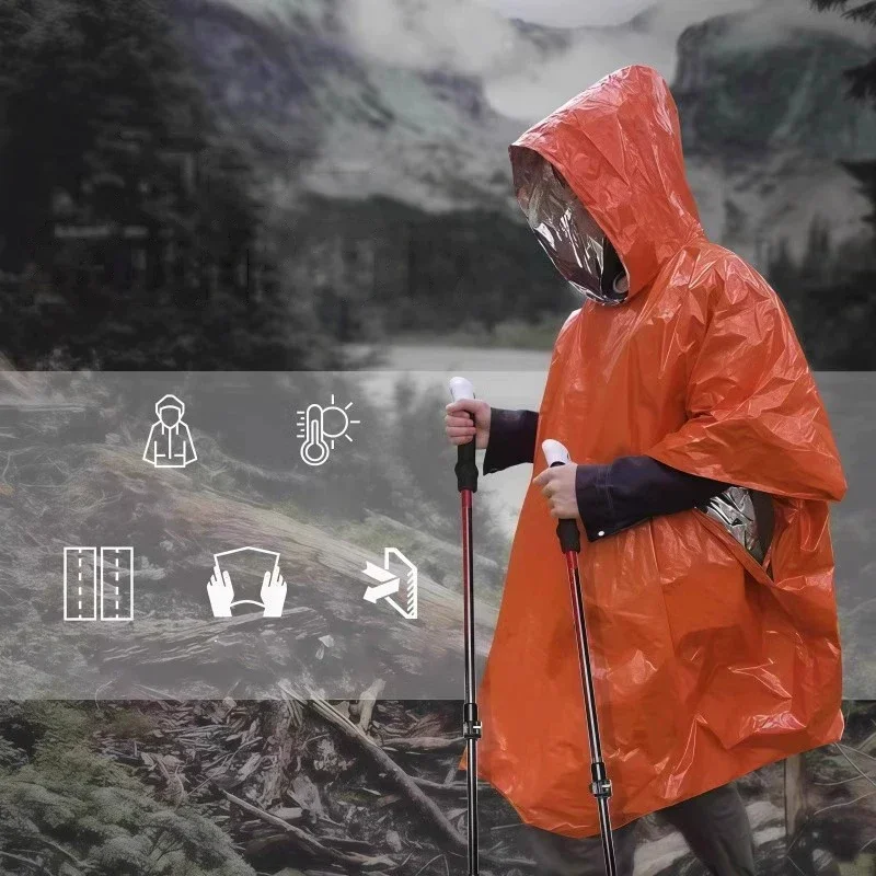 Emergency Poncho Rain - Poncho de Chuva de Emergência com
