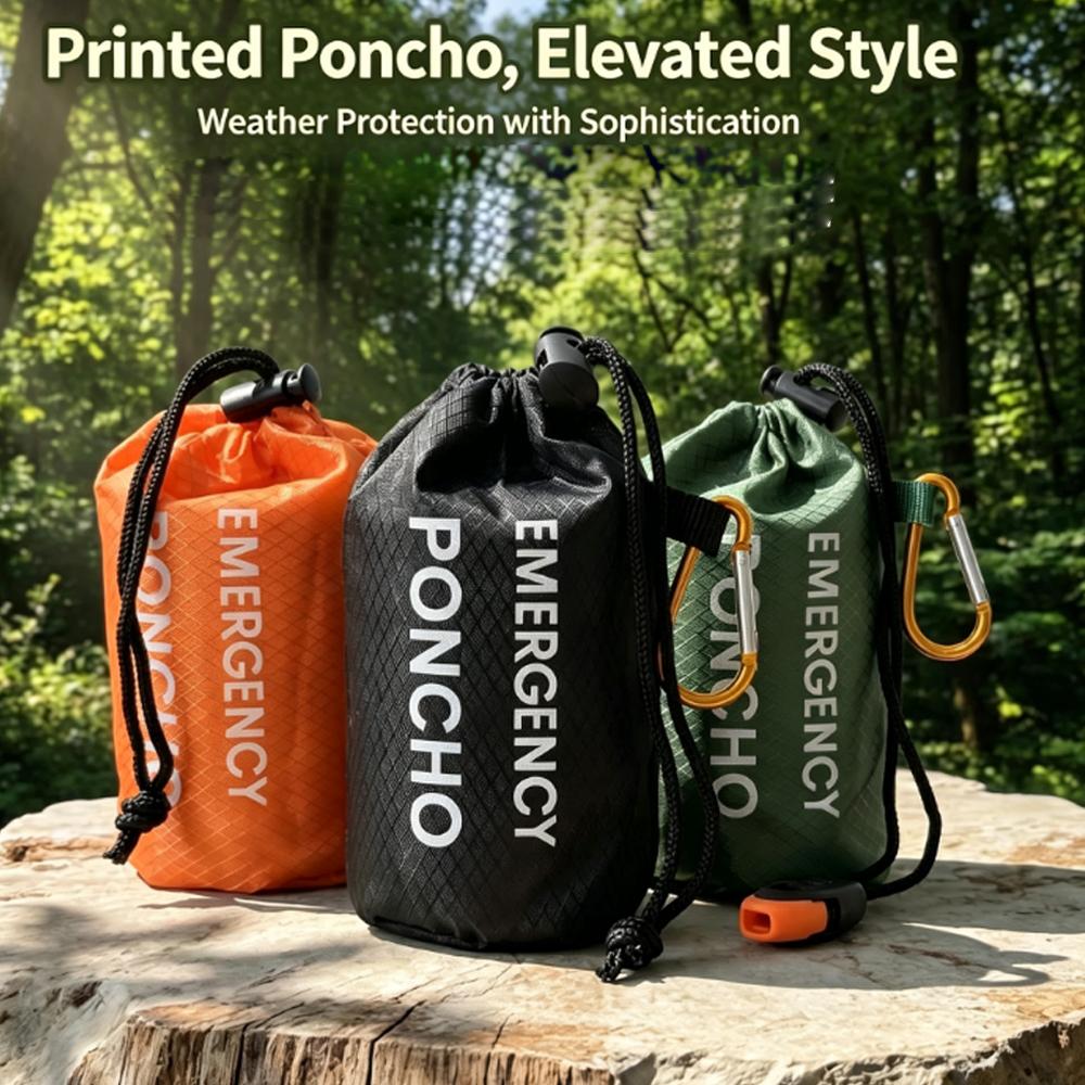 Kit de capa de chuva portátil  - Emergency Poncho Rain avaliação e preço