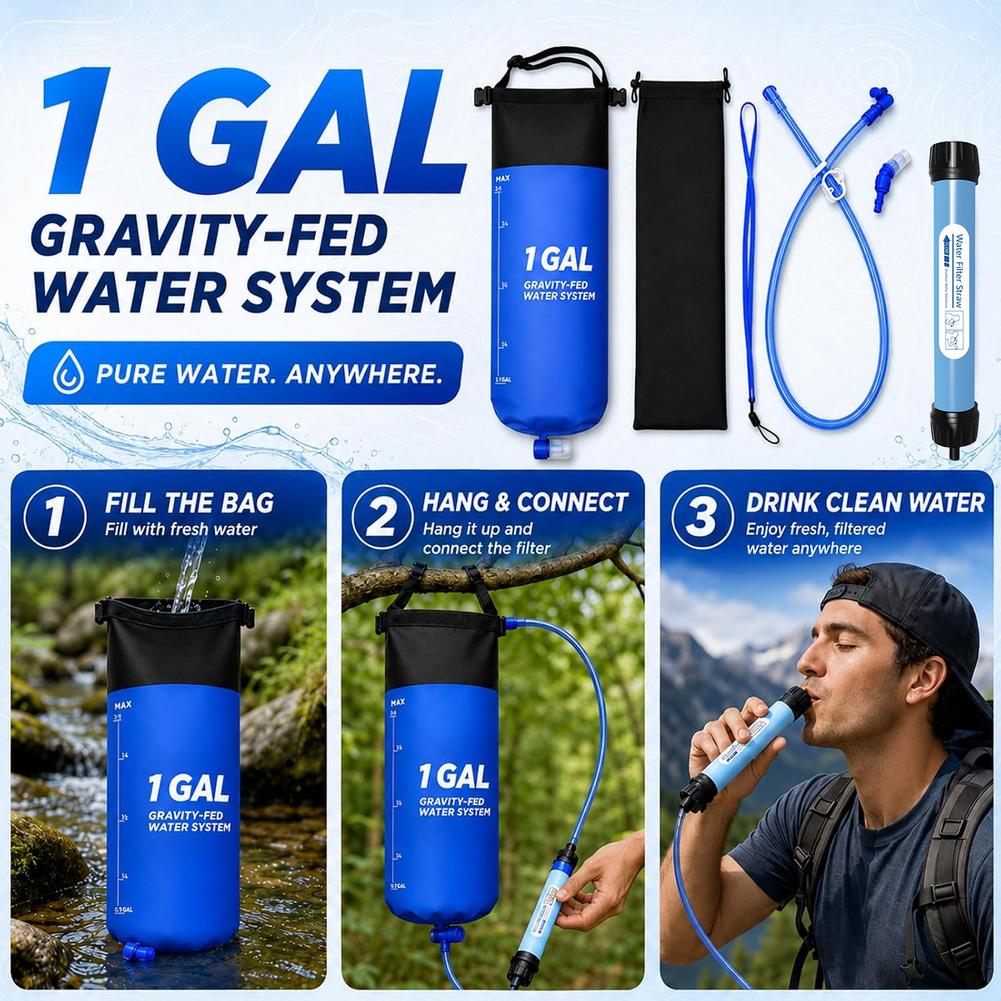 Kit de Filtro de Água por Grav - Bivy Bag Emergency avaliação e preço
